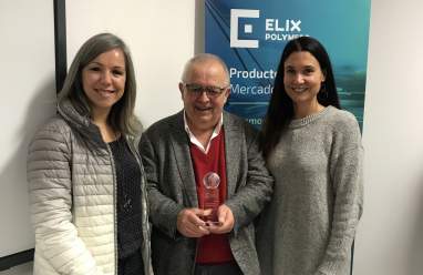 ELIX Polymers premia con el galardón Mejor Proveedor del 2018